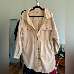 Free People fleece shirt. L
